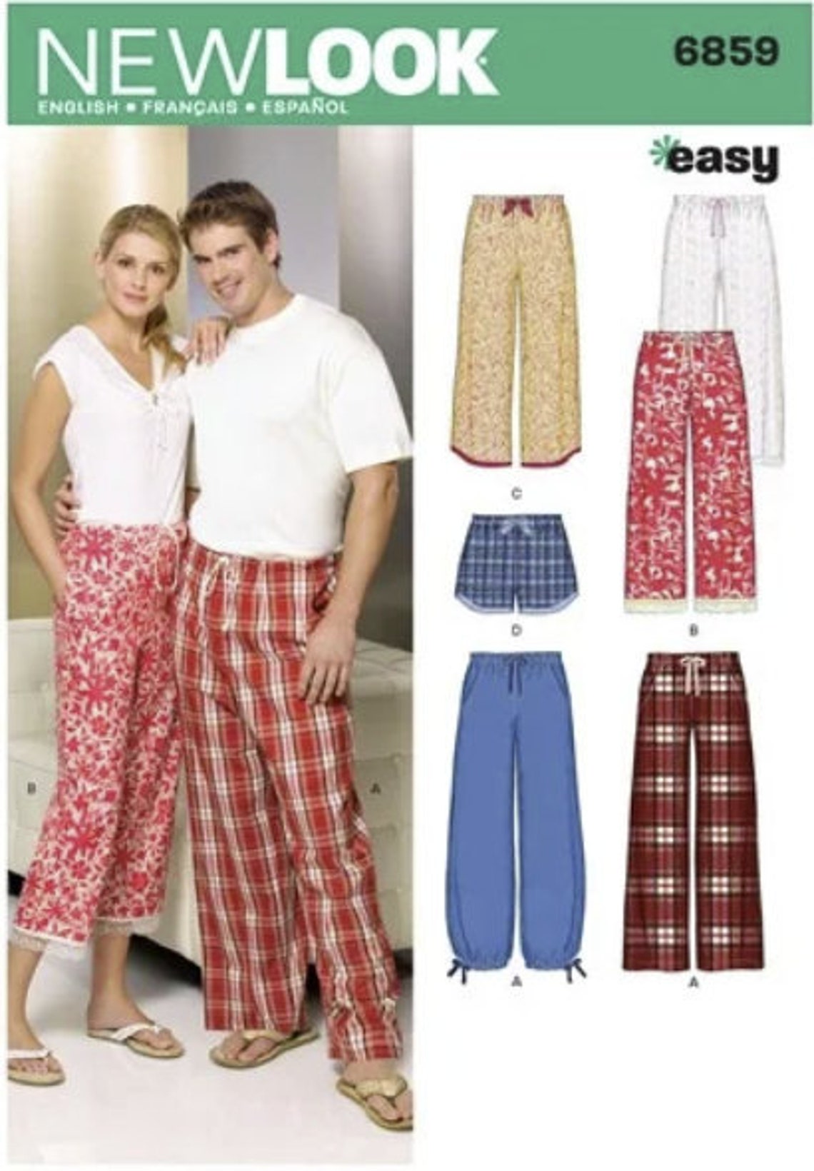 Sewing Pattern for Mens & Womens Sleep Pants or Shorts New | Etsy