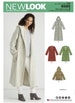 Sewing Pattern for Womens Coat with Hood, New Look N6585, New Pattern, Open Front Coats to Sew in Fleece or Wool Fabrics, Sizes 6 to 24 