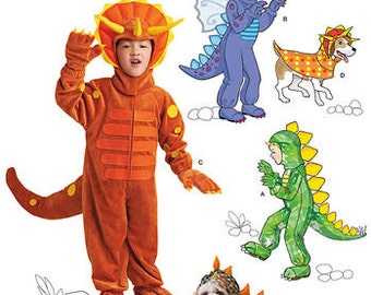 Sewing Pattern for Child Size 3 to 8 , Simplicity Pattern 1765, Halloween Costume, Matching Dog's Costume, Dragon Costume, Dinosaur Costume