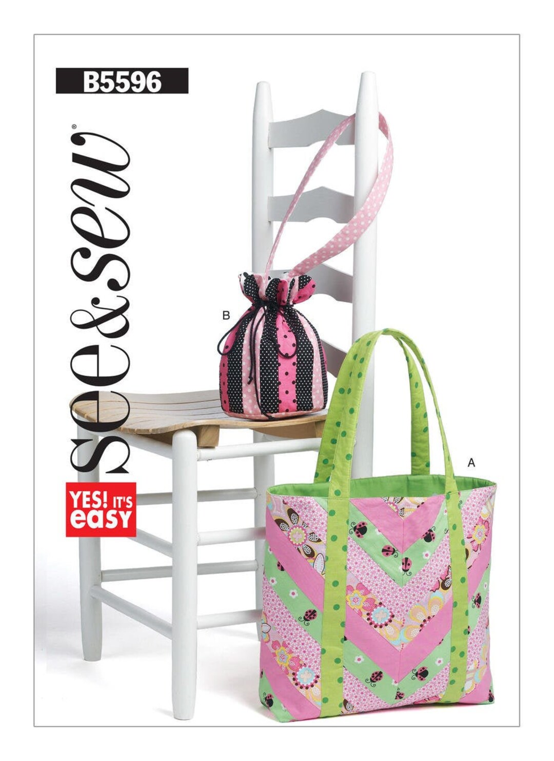 Sewing Pattern for Bags, Butterick SEE & SEW Pattern B5596, New Pattern