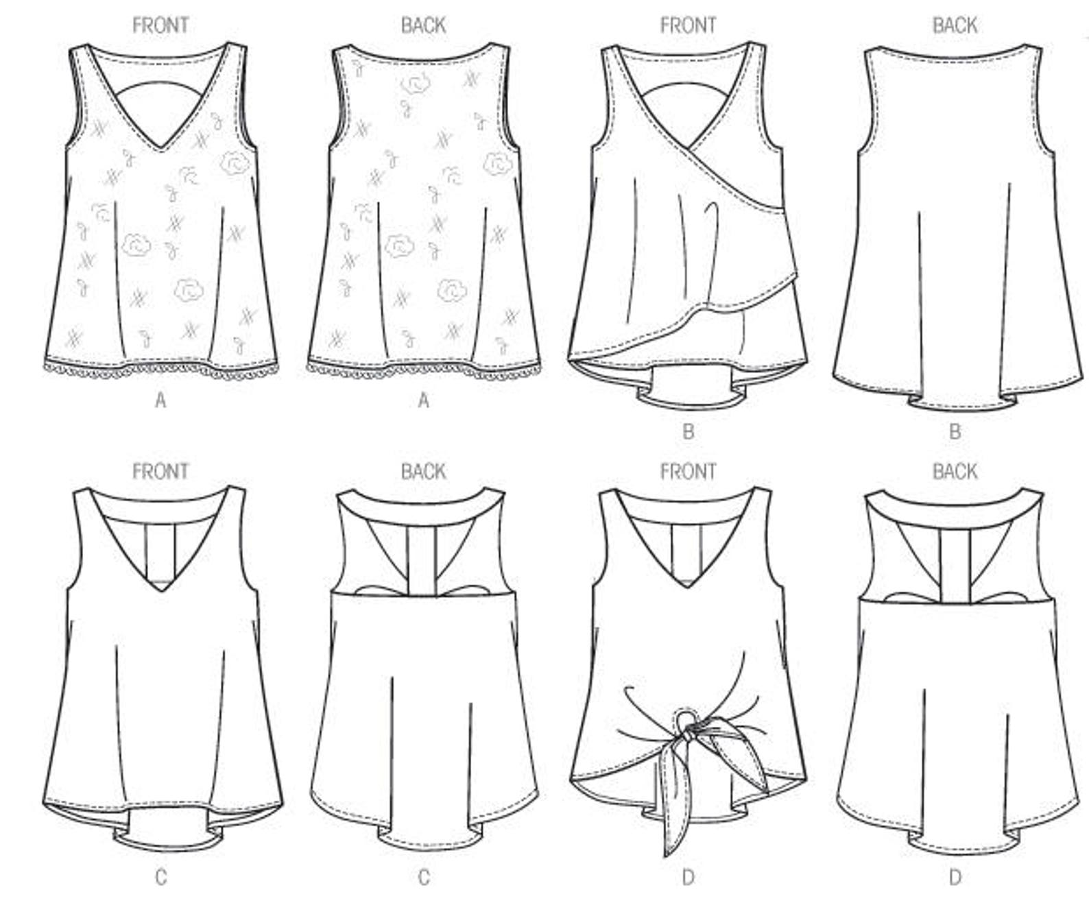 Sewing Pattern for Womens Vneck Tops and Tunics Mccall's Etsy