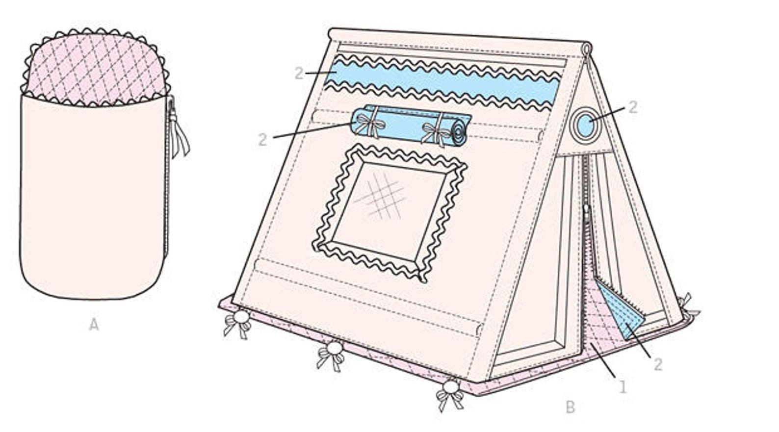 Sewing Pattern for 18 Inch Doll Tent & Sleeping Bag for Etsy