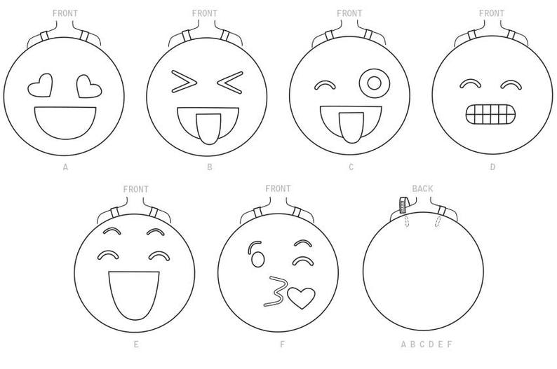 Sewing Pattern for Adult &amp; Children's Emoji Costumes | Etsy