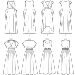 Sewing Pattern Womens Maxi Dress in Misses & Plus Sizes, Butterick ...