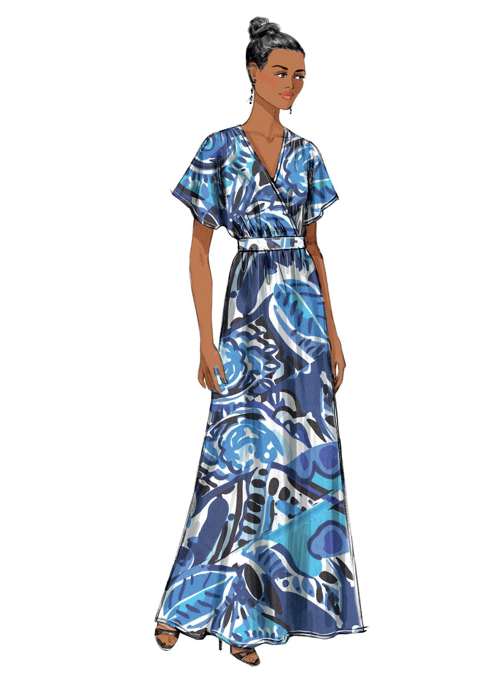 Sewing Pattern Womens Maxi Dress in Misses & Plus Sizes - Etsy