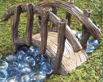 Mini Resin Bridge Stair Stone Straight Bridge Stairs Stone