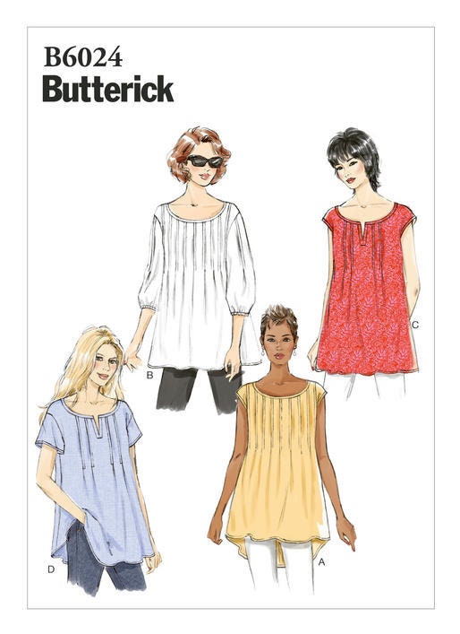 Sewing Pattern for Misses/womens Front Tuck Tunics Butterick - Etsy