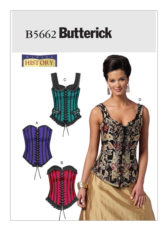 Sewing Pattern for Women's Boned Corsets With Lacing, Butterick Pattern  B5662, Halloween, Cosplay, Steampunk,victorian,everyday -  Canada