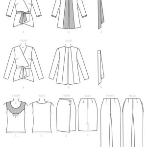 Sewing Pattern Womens Jacket Top Skirt Pants in Misses - Etsy