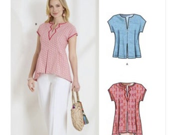 Sewing Pattern for Womens Tops Sizes 8 - 20, Great Summer Tops, New Look Pattern N6672, New Pattern, Tunic Tops, Pullover Tops, OOP