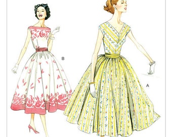 Sewing Pattern for Womens' Vintage Style Dress 1957 Design, Vogue Pattern V8789, Vogue Vintage Dress Pattern, 1950's Vintage