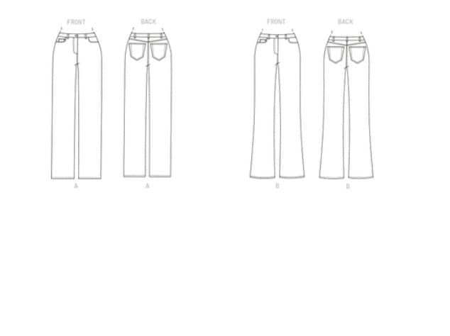 Sewing Pattern for Womens Jeans Butterick Pattern B6840 - Etsy