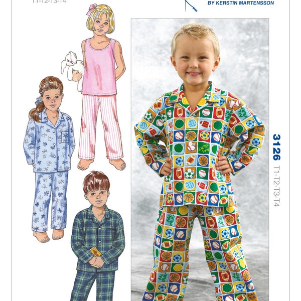 Girls Pajama Pattern Etsy