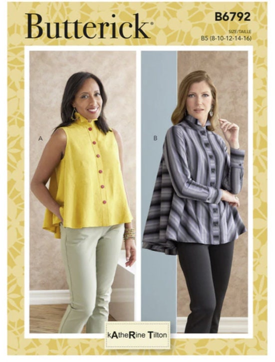 Sewing Pattern for Womens Designer Tops Butterick Pattern - Etsy