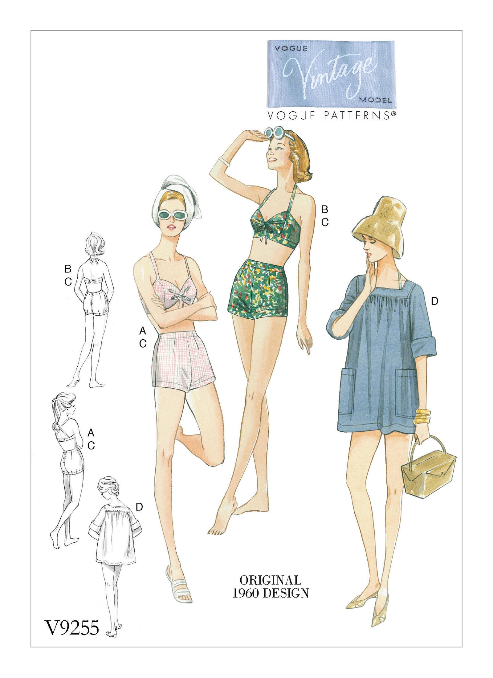 1957 Vintage Sewing Pattern B32 SWIMSUIT BATHING SUIT (1820) McCall's 4054  - The Vintage Pattern Shop