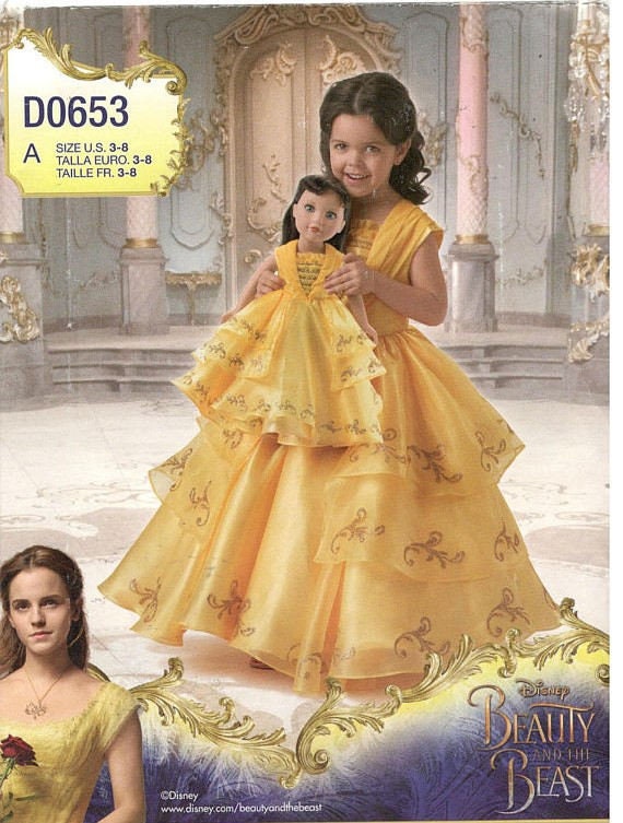 belle live action dress