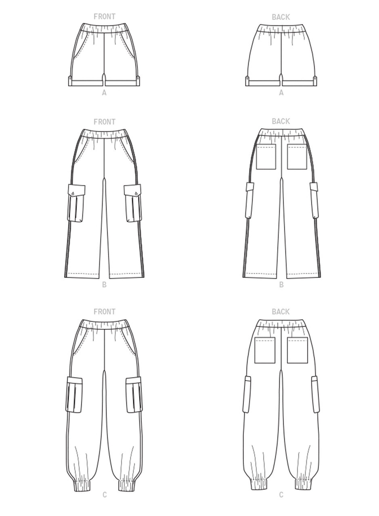 Sewing Pattern for Womens Shorts & Pants Mccalls Pattern Etsy