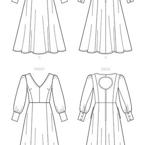 Sewing Pattern for Womens Dress Vogue Pattern V9328 Custom - Etsy