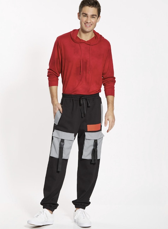 Black cargo hotsell pants new look