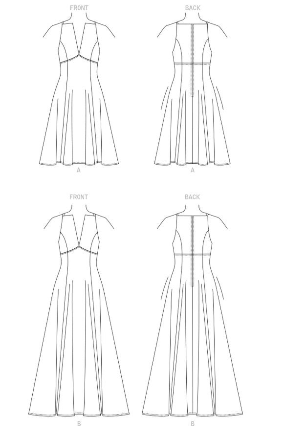 Sewing Pattern for Womens' Dresses, Vogue Pattern V1882