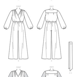 Sewing Pattern for Womens Jumpsuit in Misses & Plus Sizes - Etsy