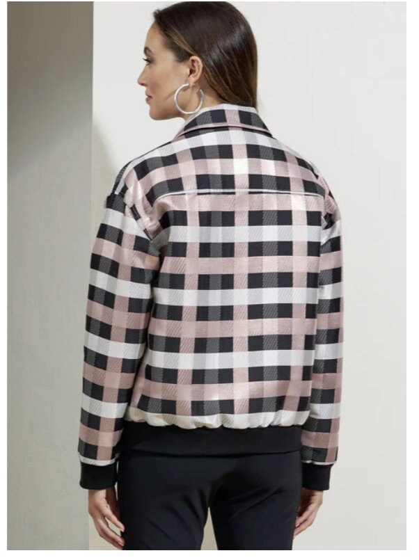 vintage whole pattern jacket セット 1980s Misses Funnel Neck Boxy Jacket Beginners Choice