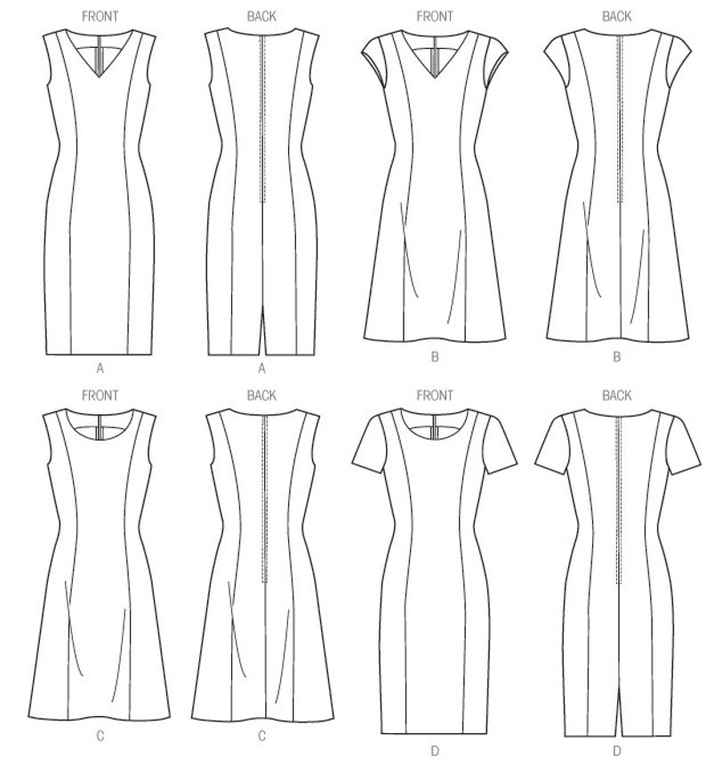 Sewing Pattern for Womens Dresses in Misses Size & Plus Sizes - Etsy