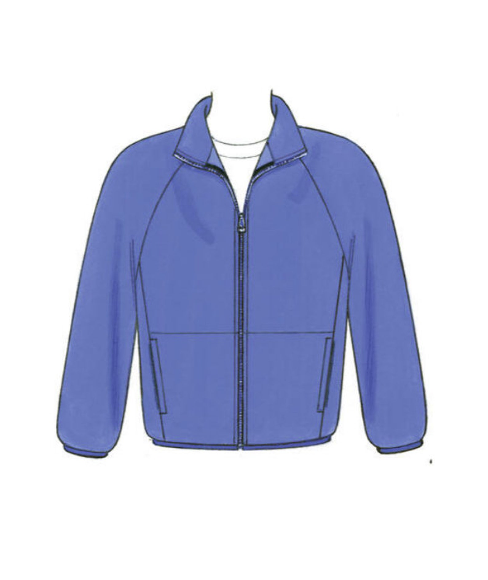 Sewing Pattern for Men's Standup Collar Jacket & Vest Etsy