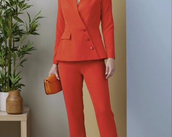 Sewing Pattern for Womens Jacket and Pants, Blazer Jacket, Flared Pants, Womens  Suit, Butterick 6915, Size 8-16 18-26, Uncut FF -  Canada