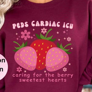PCICU Nurse Sweatshirt Pediatric Cardiac Icu Nurse Sweater Sweetest Hearts PEDS ICU Cardiology Tee Gift Pediatric Critical Care Team Tshirt