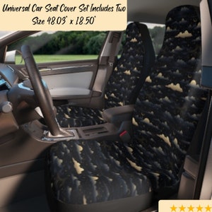 Celestial Car Seat Covers, Celestial Clouds Covers for Car Seats, Universal Car Seat Cover Set Vehicle Car Seat Protector Cottagecore Gift
