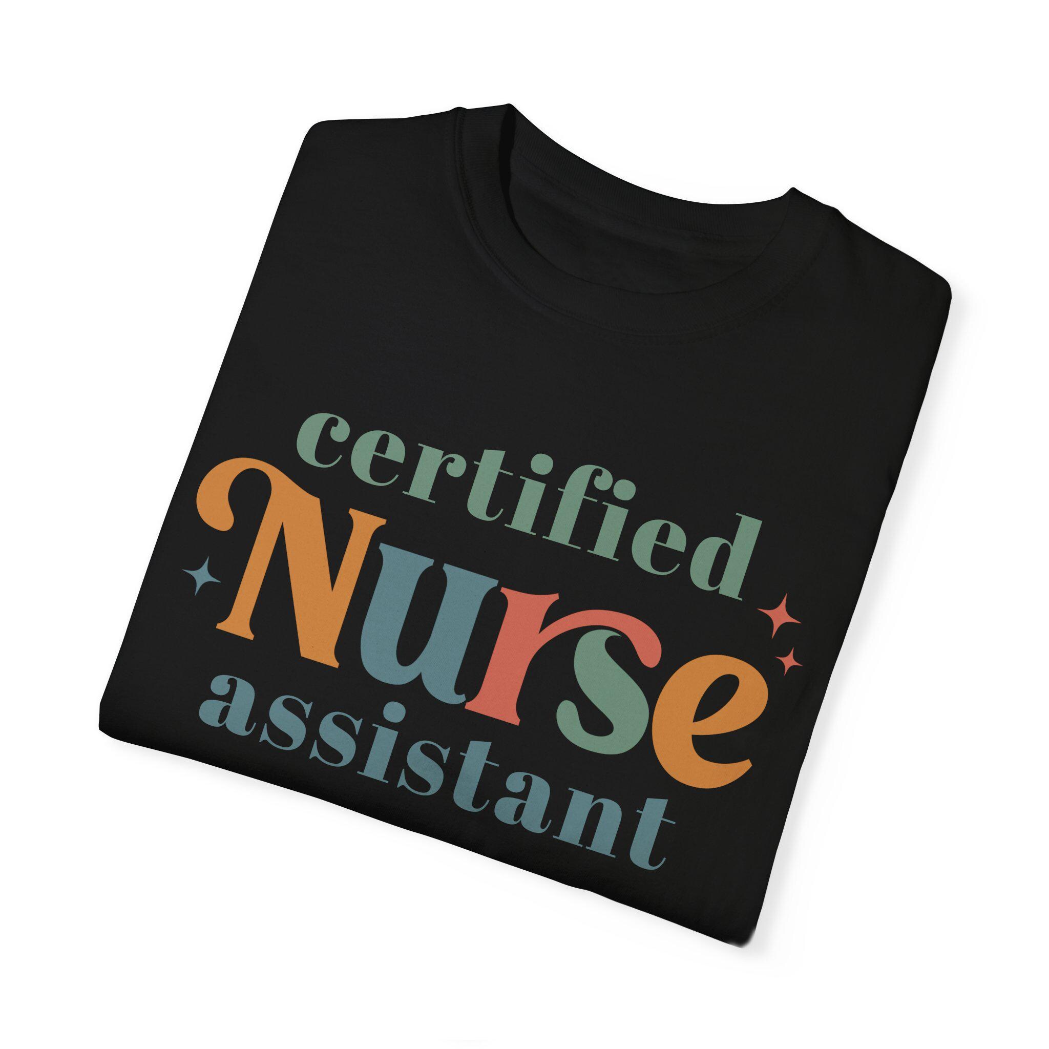 Comfort Colors® CNA Shirt Retro CNA Gift Tshirt Certified Nursing Assistant Shirt Nurse Staff Shirts Nurses Week CNA