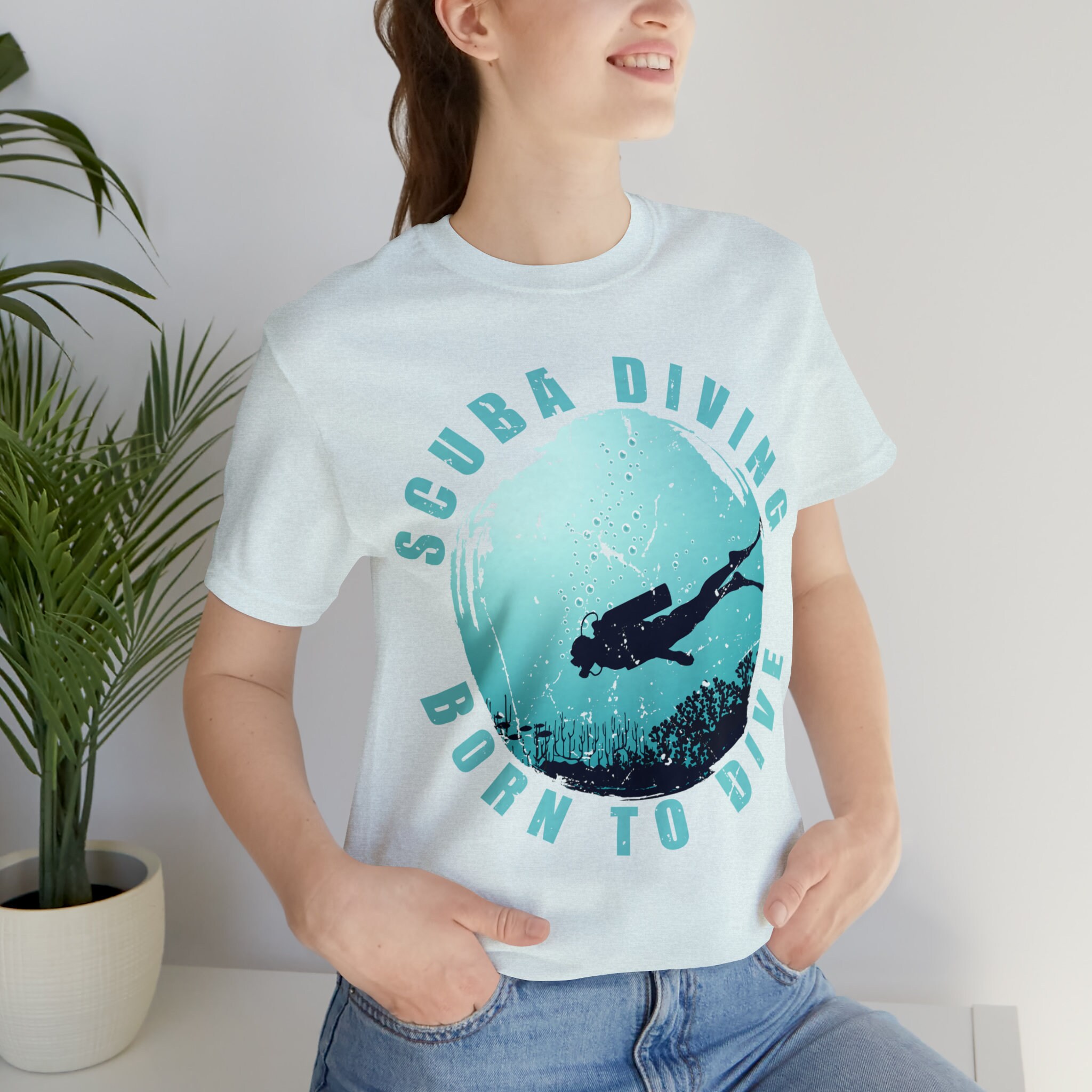 Scuba Born to Dive Scuba Diver Scuba Diving T Shirt Scuba T Shirt Scuba