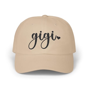 Gigi Embroidered Hat, Gigi HEART Dad Cap, Gigi Hat, Gift for Gigi, Gigi Life, Gigi Heart, Gift for Gigi More Color Options adjustable Dad