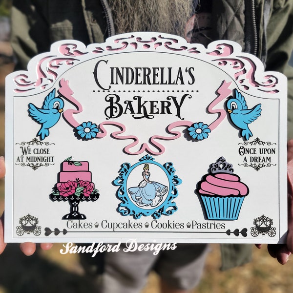 Enchanting Cinderella Bakery Decor -  Disney Princess Kitchen Decor - Fairy Tale Home Decor