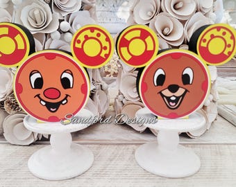 Chip n Dale Clubhouse Oh Toodles self-standing decorations, Mouseketools, Quoodles
