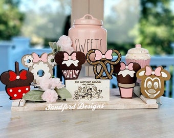 Minnie Mouse Snack Tiered Tray Decor – Disney Home Decorations