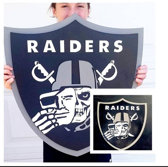 Las Vegas Raiders Sign Raiders 3d Wood Sign Raiders Skull 