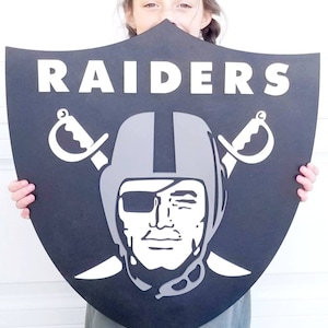 Las Vegas Raiders 3D Wood Sign: Raider Nation Decor
