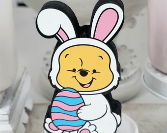 Winnie the Pooh Easter bunny Tiered Tray Decor - Disney Easter Bunny Wood  Decorations -