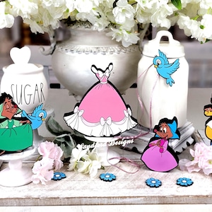 Enchanting Cinderella Dress Decor - Wood Fairy Tale Art - Princess Home Accent