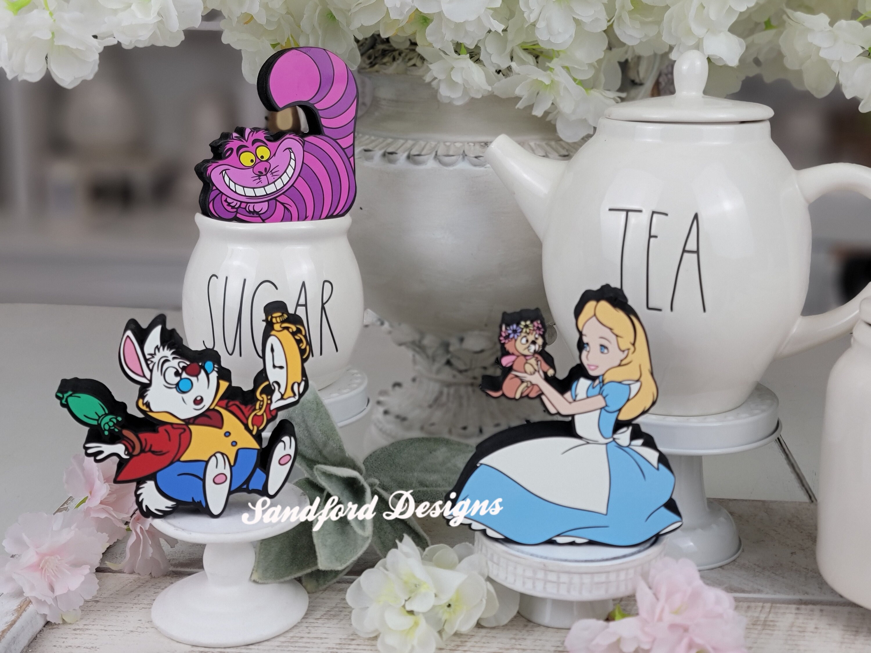 Alice in Wonderland Tiered Tray Decor – Wooden Disney Characters - Etsy