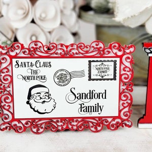 Personalized Santa Letter, North Pole Theme tiered tray Holiday Christmas Gift image 8