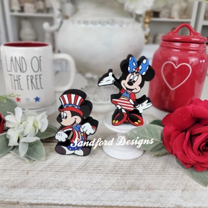 mickey and minnie 4th of july figures