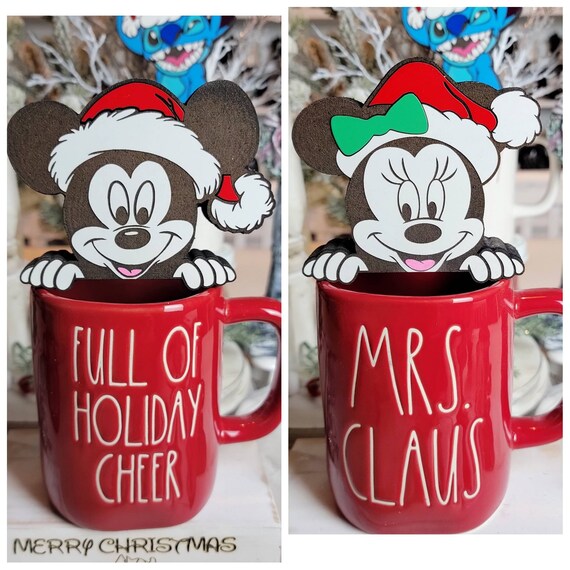 Mickey Inspired Holiday Wreath Tiered Tray Sign