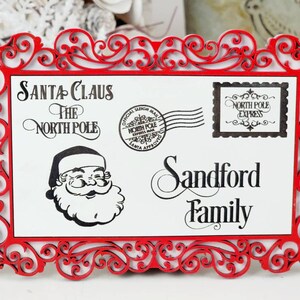 Personalized Santa Letter, North Pole Theme tiered tray Holiday Christmas Gift image 3