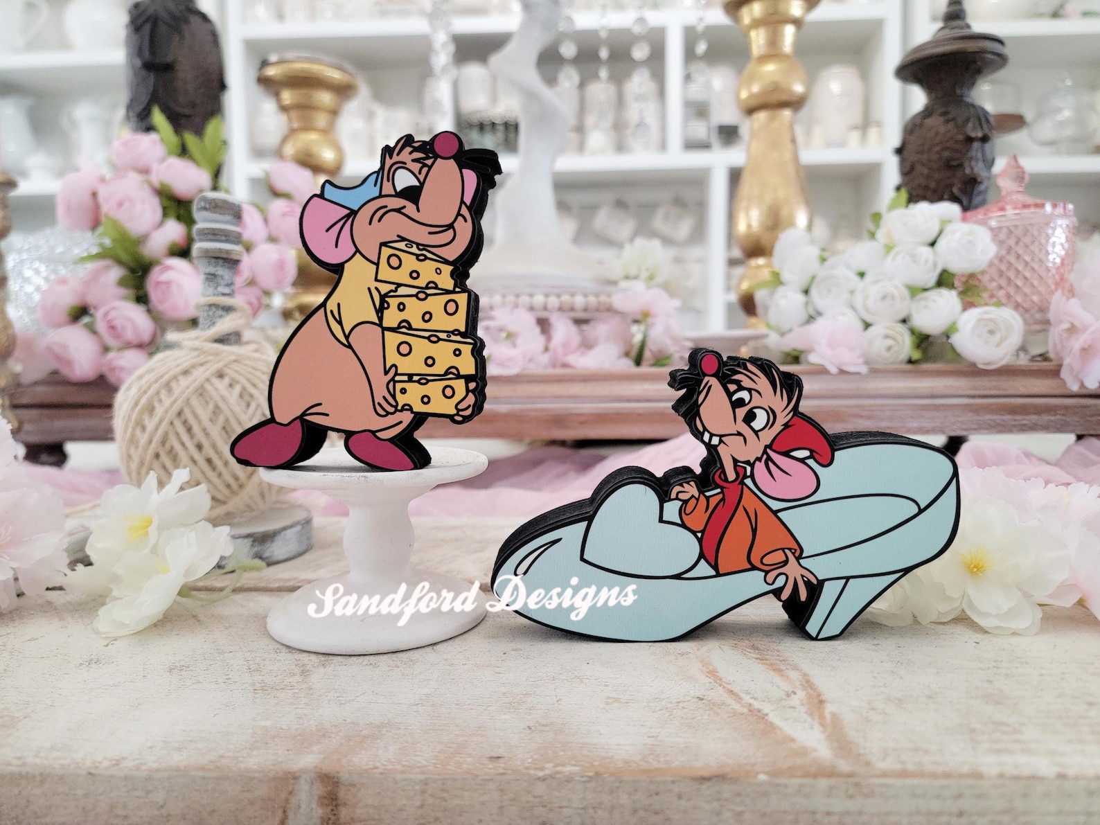 Cinderella Mice Gus Gus, and Jaq Decorations Bibbidi Bobbidi Boo