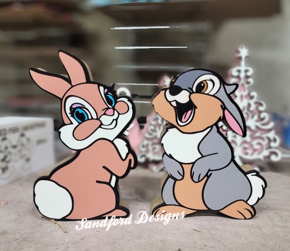 Thumper and Miss Bunny Wooden Easter Decor, Disney Tray Decor - Etsy