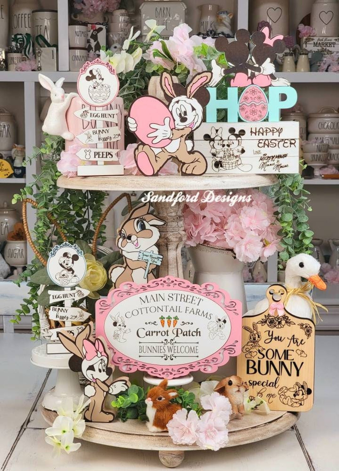 Mickey and Minnie Easter Bunny Decor – Disney Home Decor - Etsy