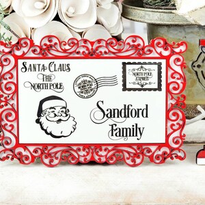 Personalized Santa Letter, North Pole Theme tiered tray Holiday Christmas Gift image 4